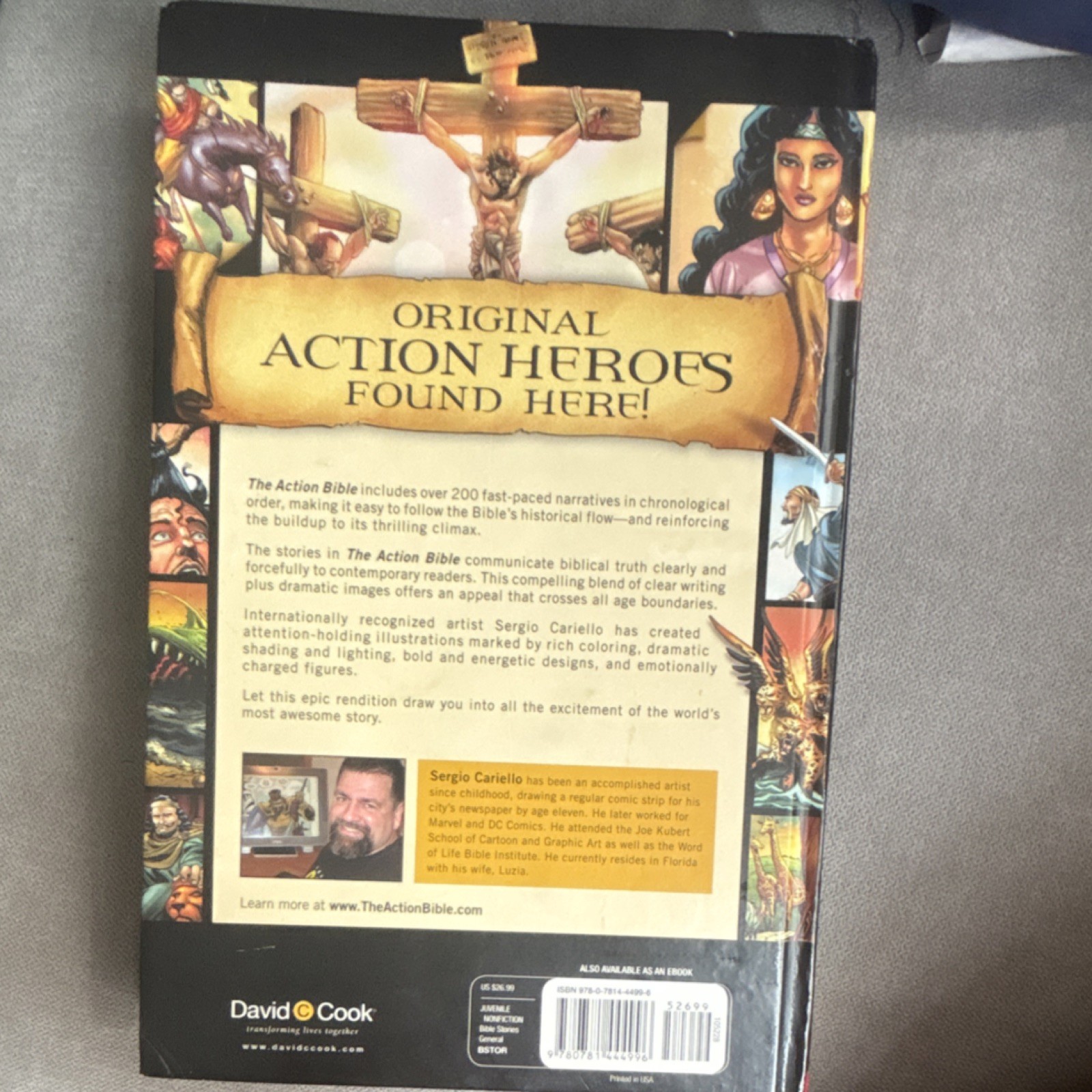 David C Cook The Action Bible Hardcover Illustrated Doug Mauss Sergio Cariello