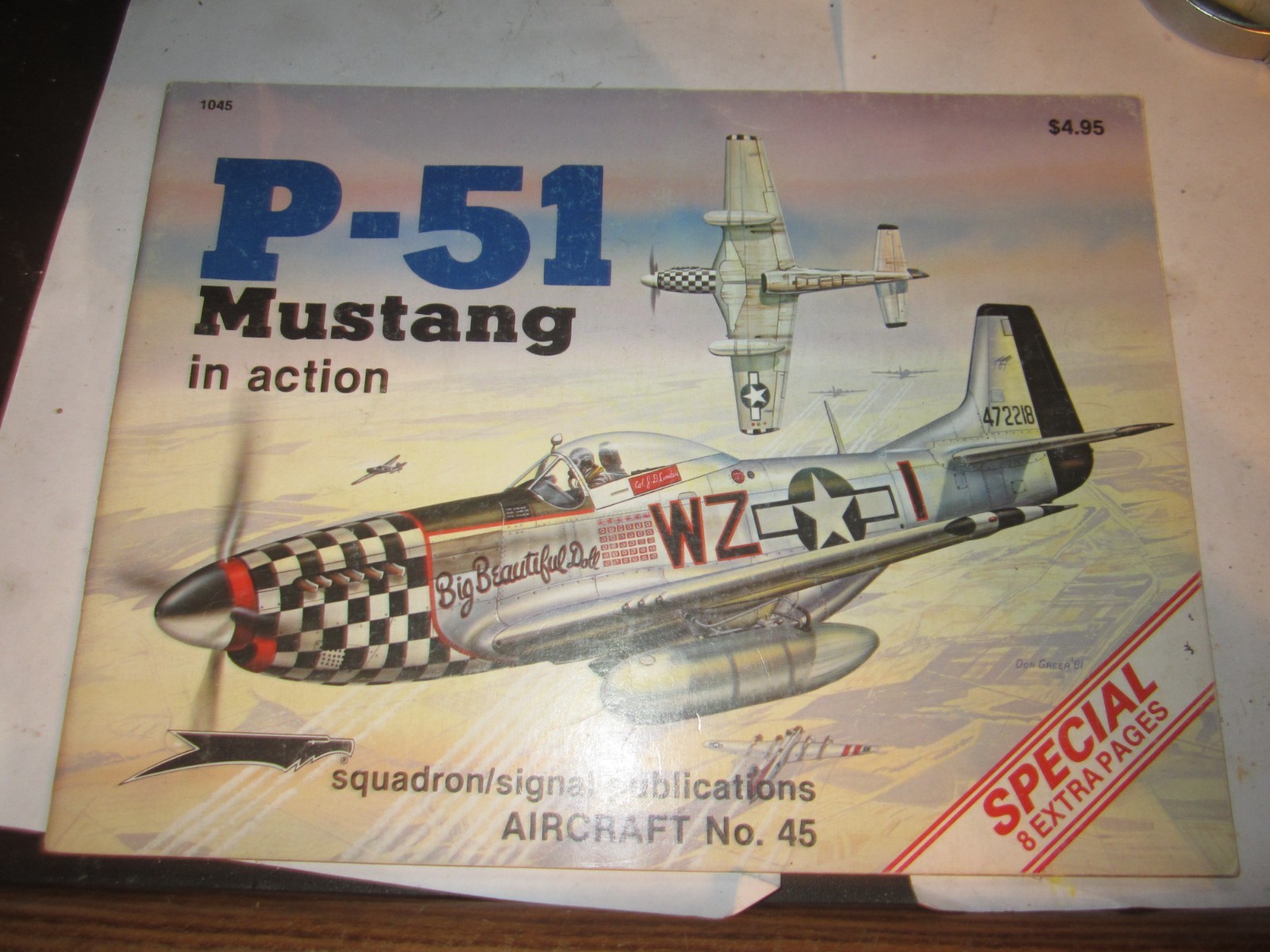 P-51 Mustang in Action Squadron/Signal Aircraft No. 1045 Softbound 58 Pages 1981