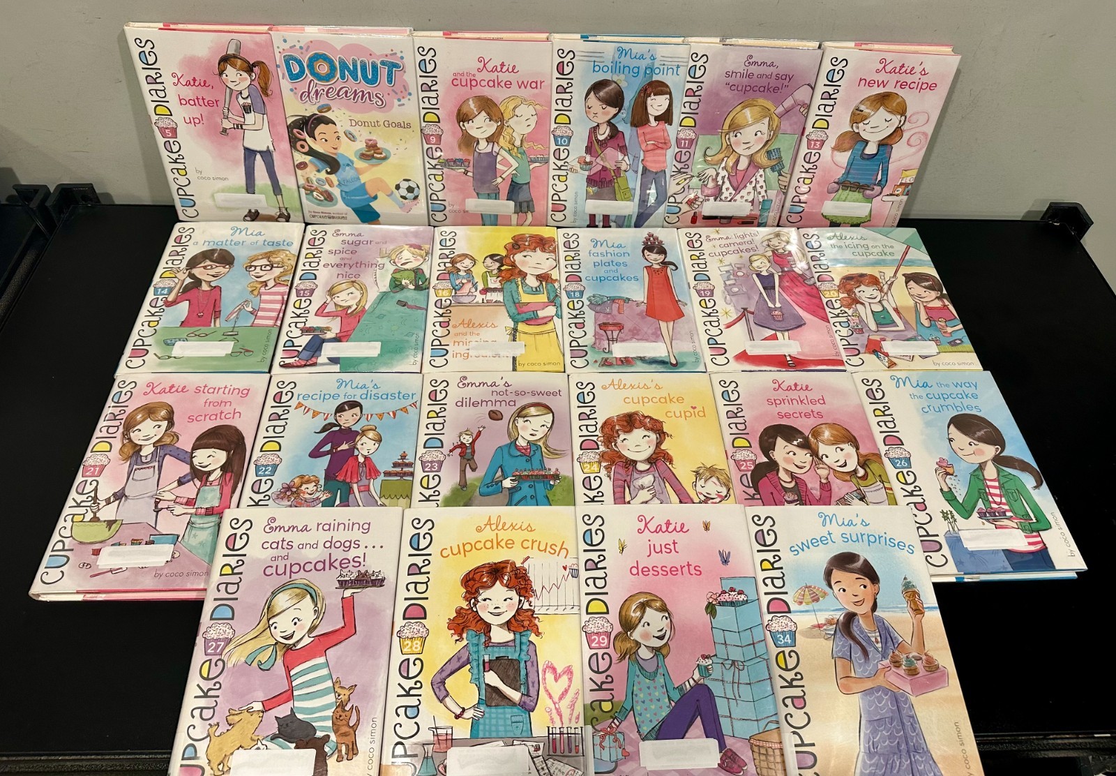 Cupcake Diaries Hardcover Book Lot of 22 by Coco Simon (Ex-Library)