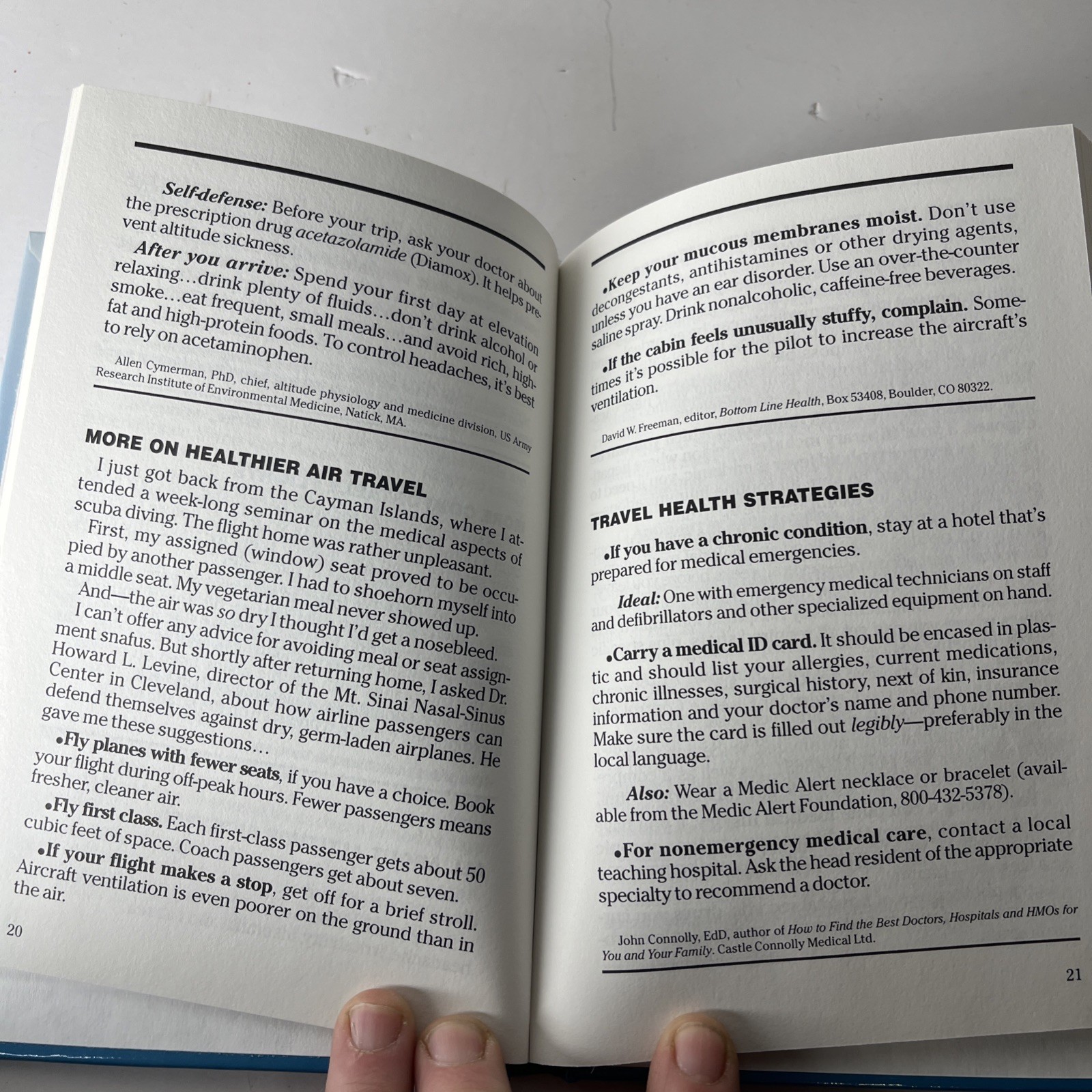 Bottom Line Book Of Travel Secrets Hardcover Like New 92 Pages