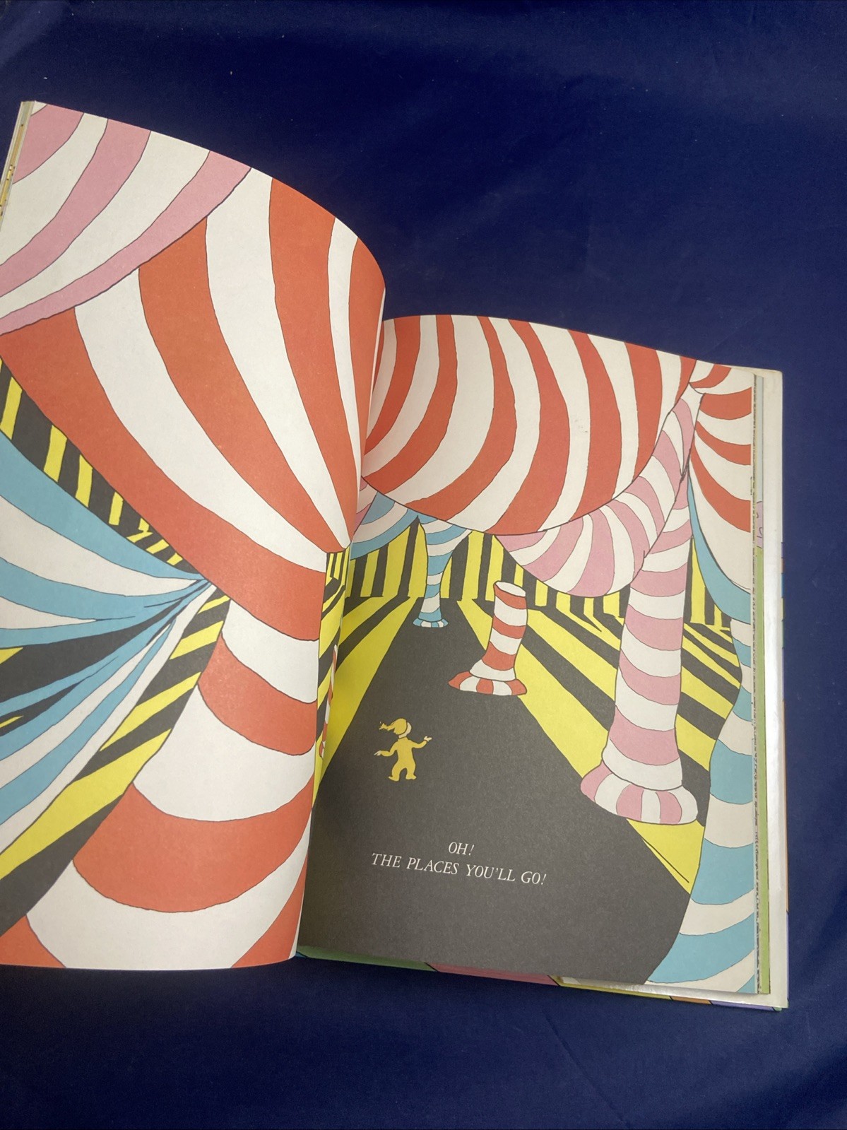 OH, THE PLACES YOU’LL GO! Dr. Seuss Suess 1990 HC/DJ 1st Edition 1st Printing!