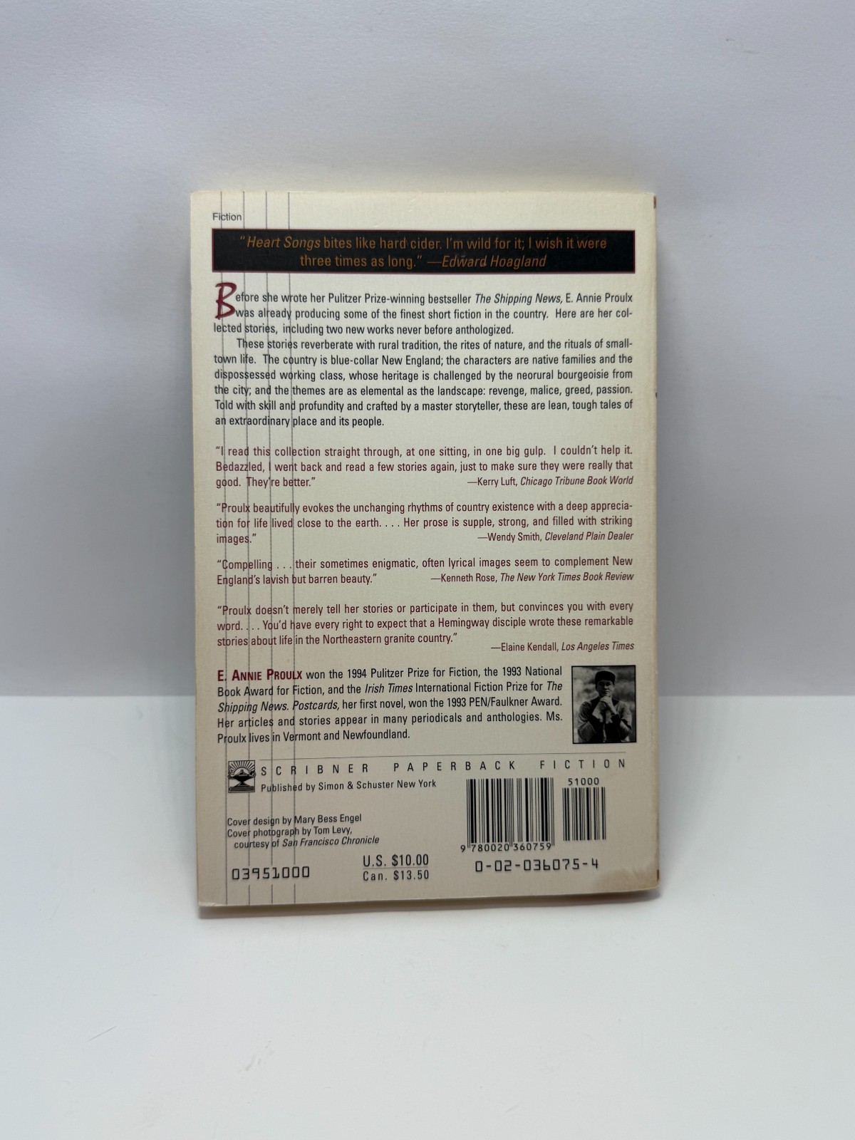 Heart Songs and Other Stories – Paperback By E. Annie Proulx **Free Shipping