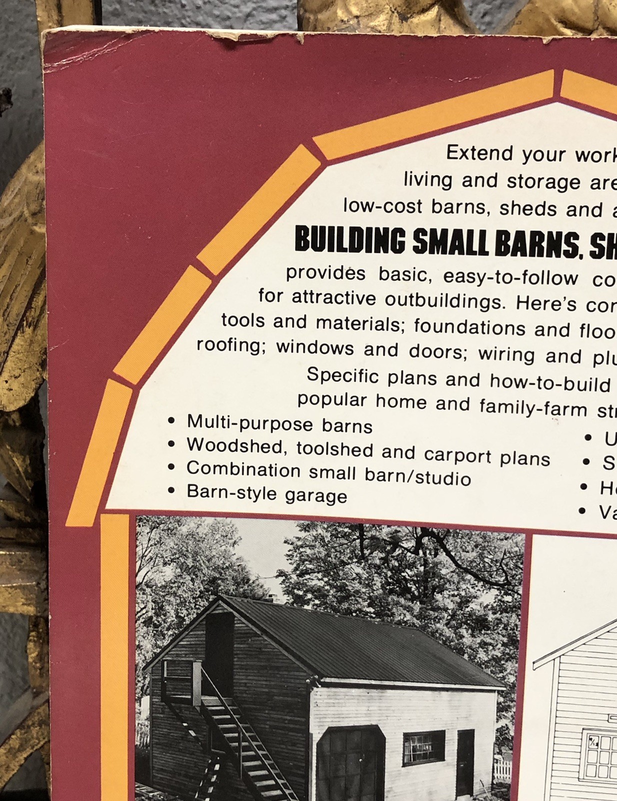 Building Small Barns, Sheds & Shelters 1983 Burch Plans Specs Photos