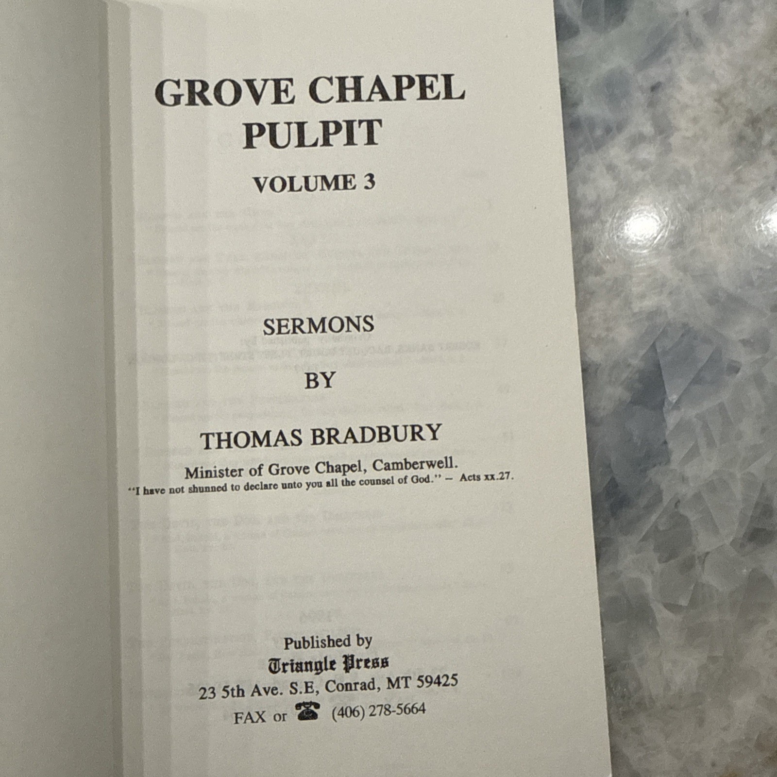 Grove Chapel Pulpit: Sermons by Thomas Bradbury (Vol 1–8, PB)-Baptist, Theology