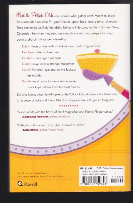 The Potluck Club: A Novel by Linda Evans Shepherd Paperback 2005 VG