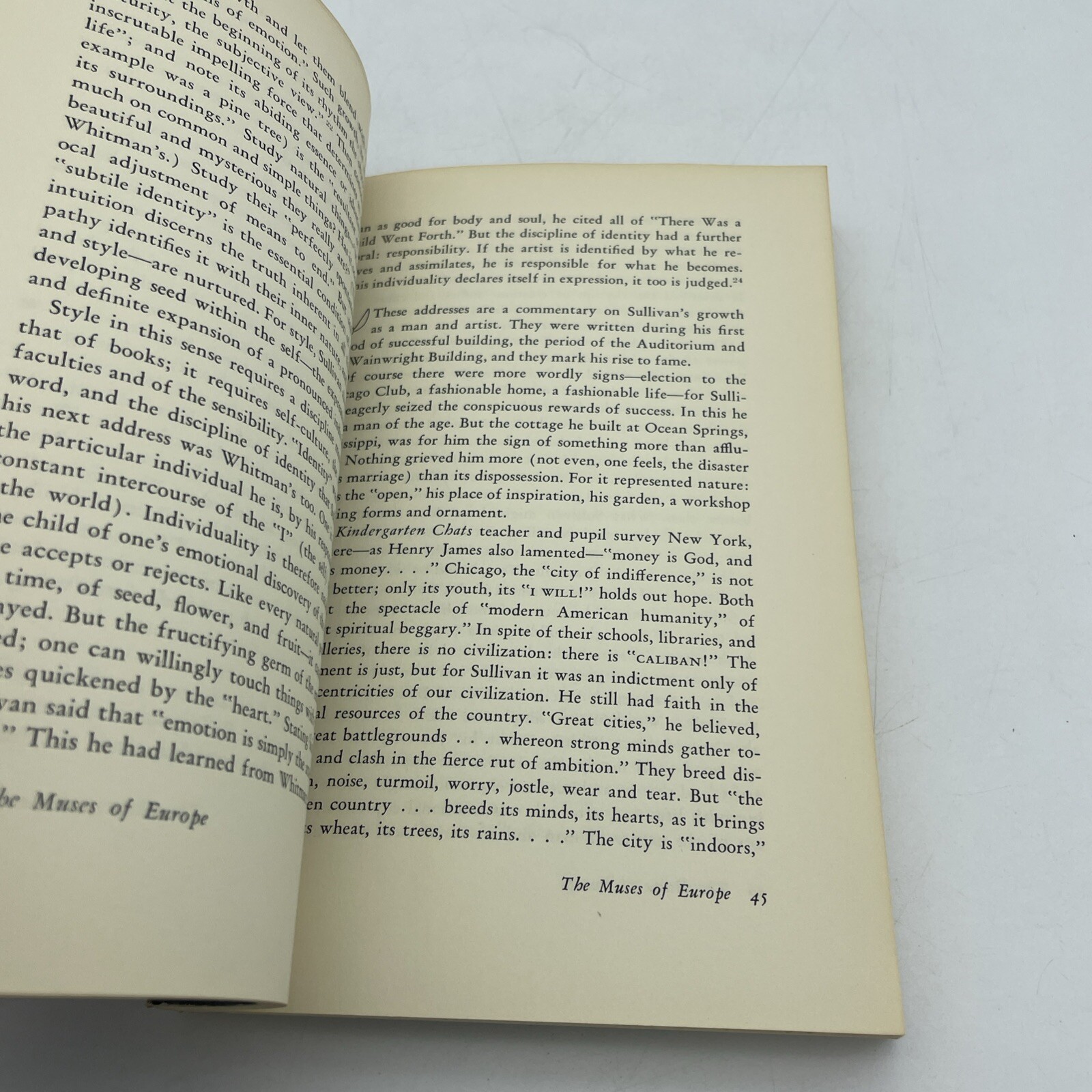 Louis Sullivan A Spectrum Book 1962 By Sherman Paul