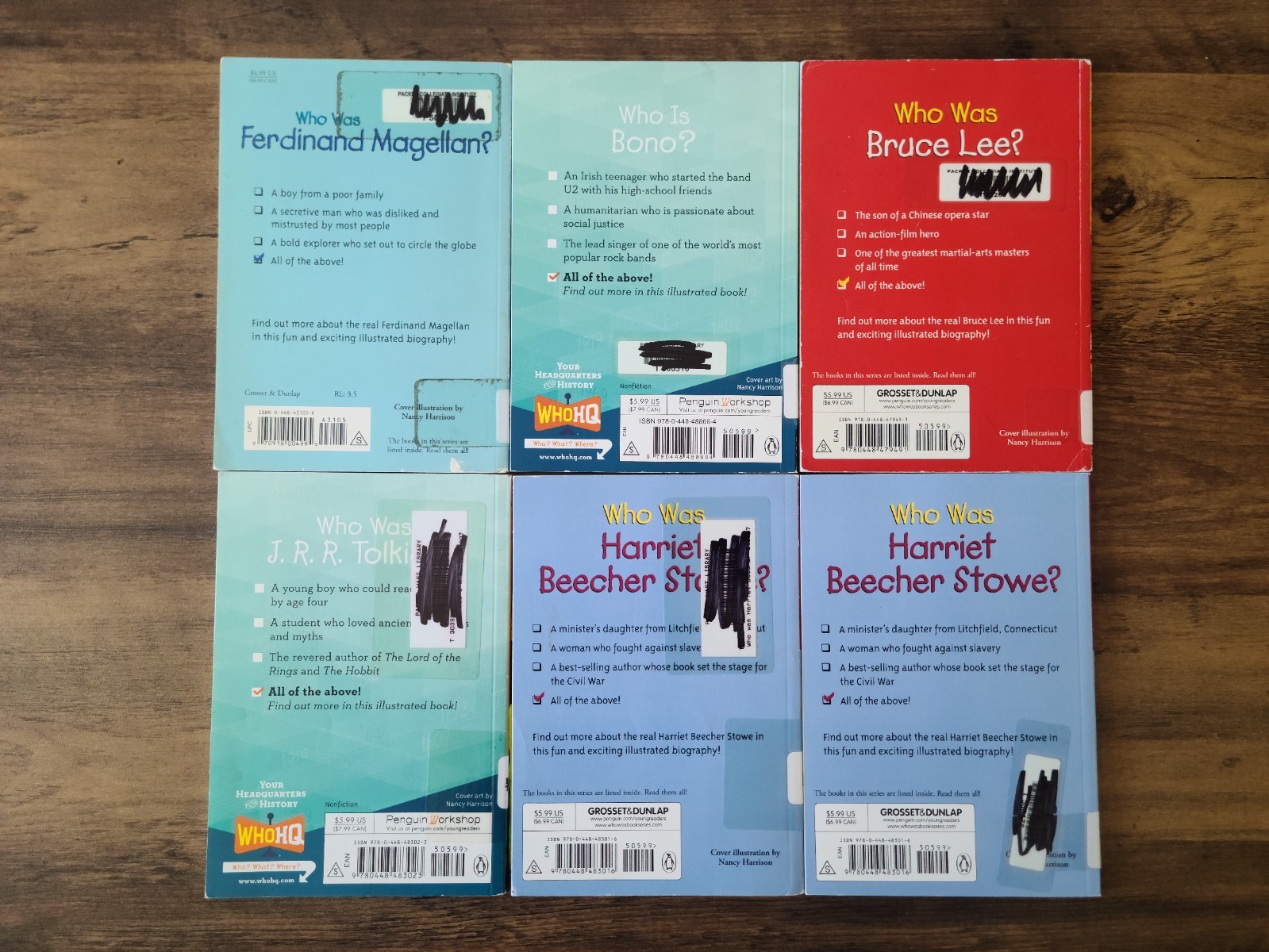 HUGE Lot 34 Who Was? Who HQ Series Is What Where Biography History Chapter Books