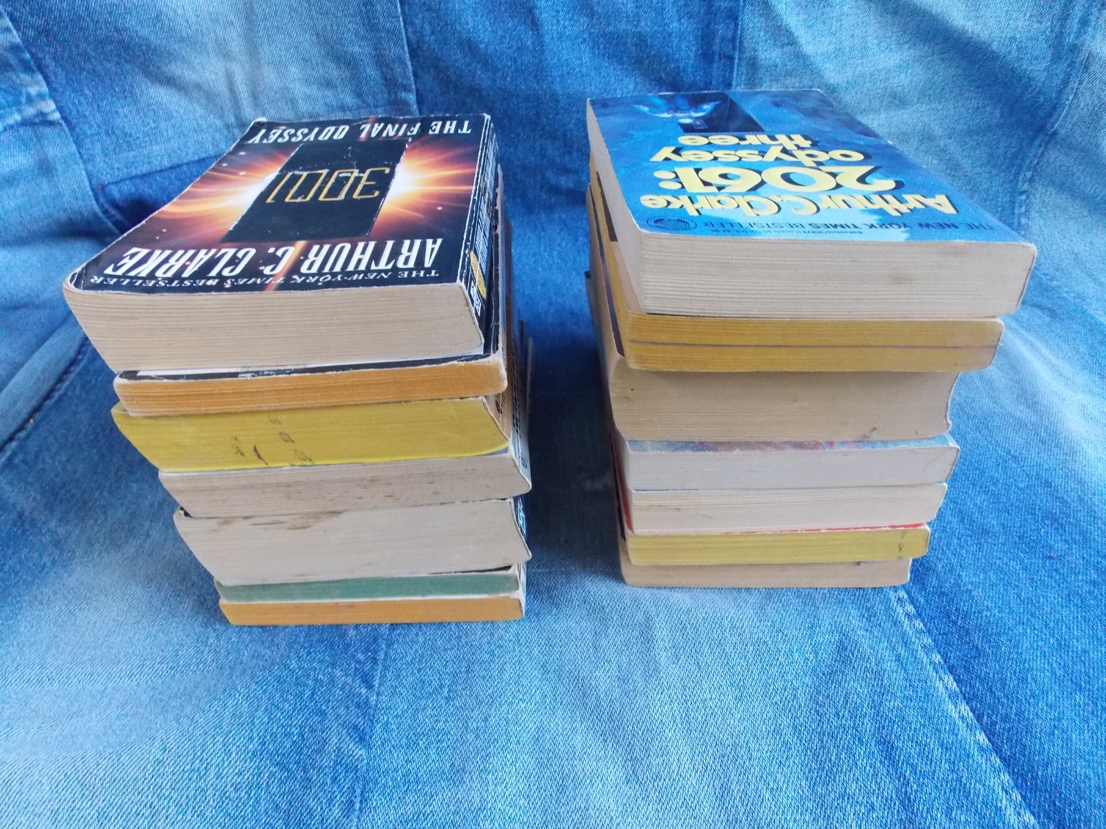 Arthur C Clarke Sci Fi Paperback Book Lot or 14 Vintage