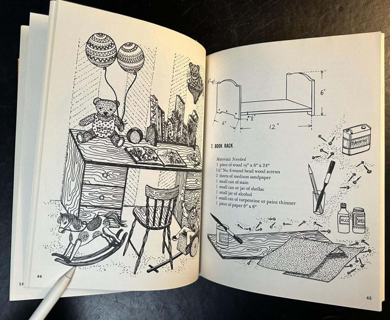 Carpentry For Children by Jerome E. Leavitt 1960 Edition Vintage HC Book (G)