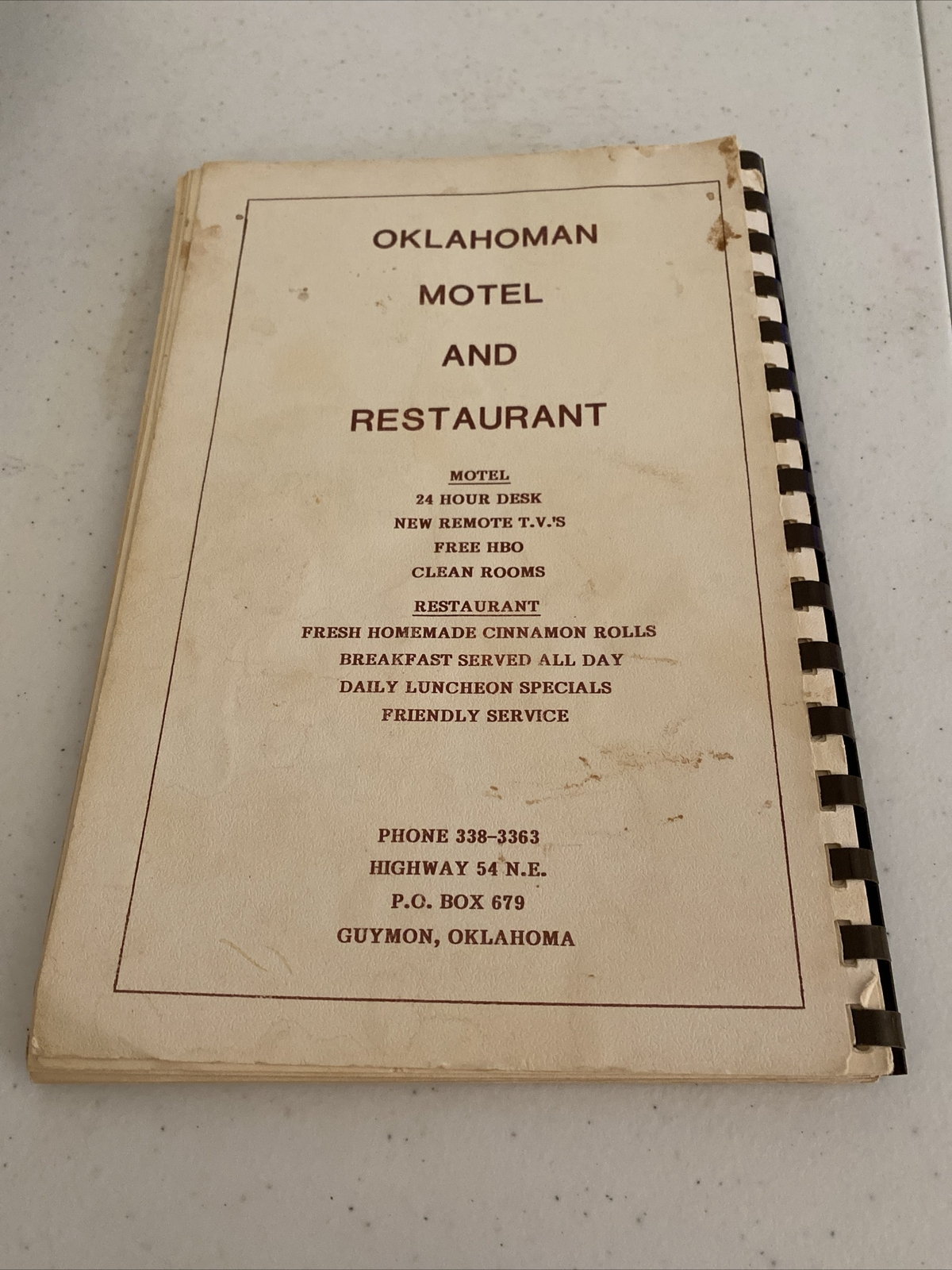 Vintage Church Cookbook Guymon Oklahoma Cherished Recipes Pie Crust Desserts ++