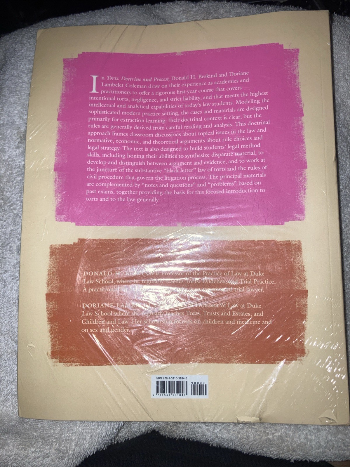 Torts : Doctrine and Process by Doriane Lambelet Coleman and Beskind. SEALED.