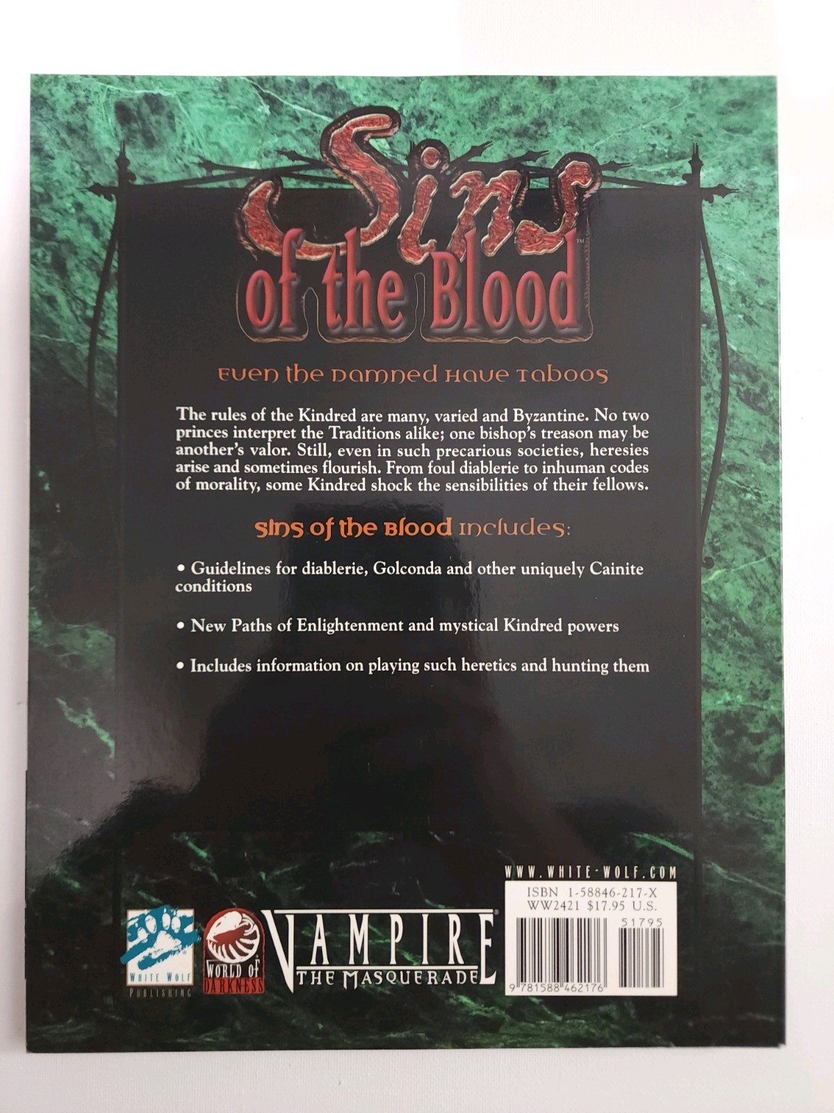 Sins of the Blood – White Wolf – Vampire The Masquerade