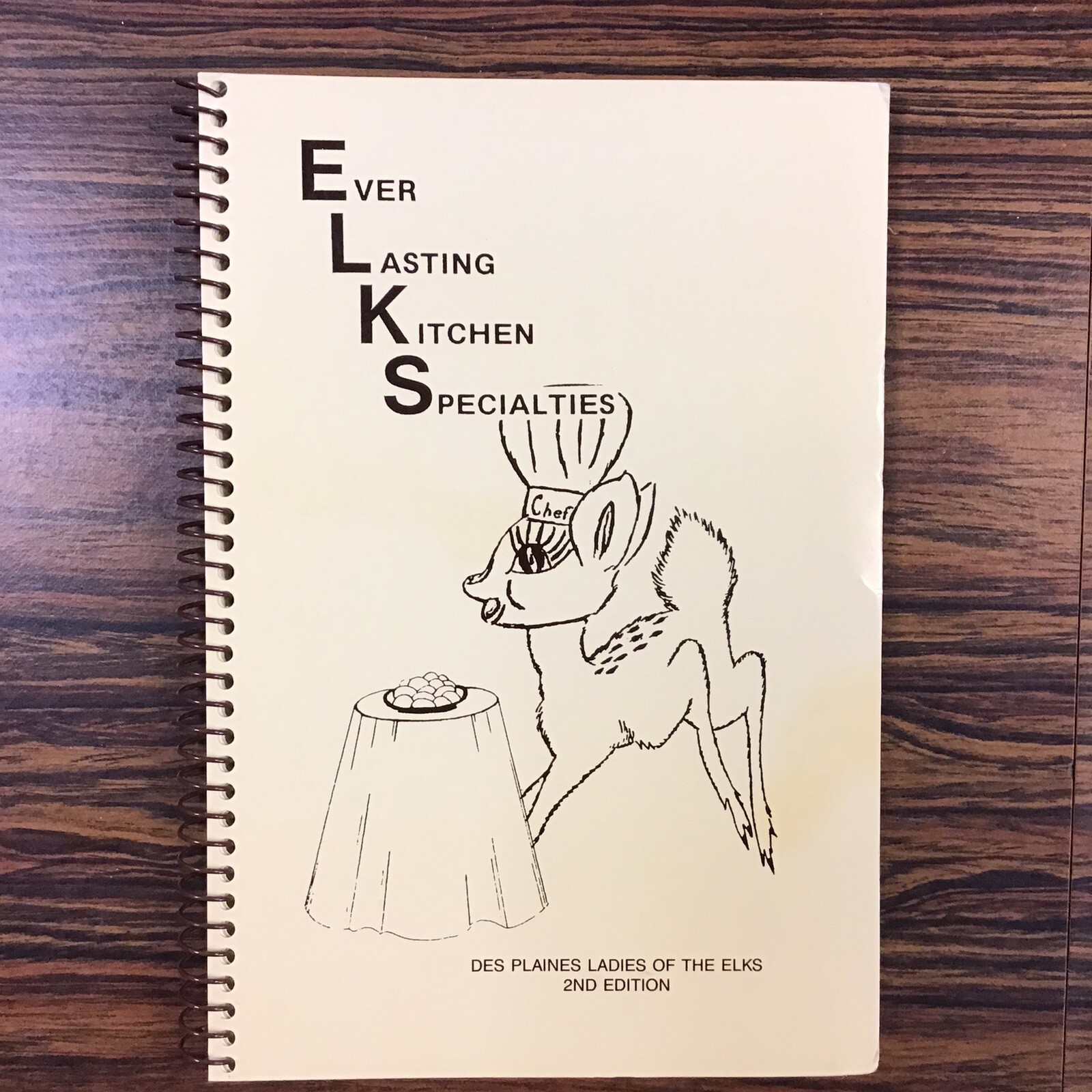 Des Plaines Illinois Ladies of the Elks #1526 Vintage Cookbook SEE INDEX PHOTOS