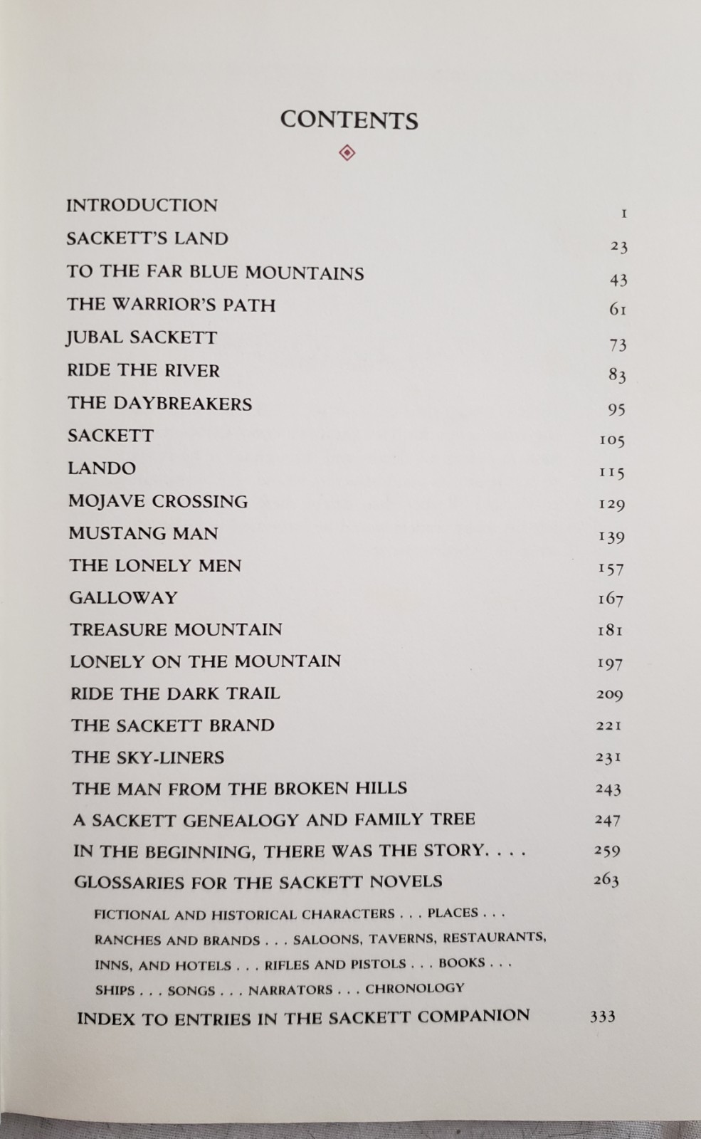 Sackett Companion by Louis L’Amour (1988, Hardcover) DJ Ex-Library p341 Bantam