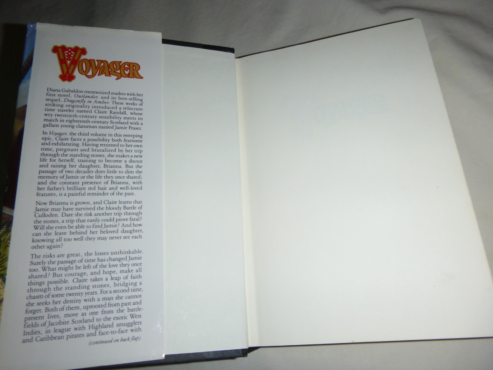 Voyager by Diana Gabaldon 1994 Hardcover BCE – Outlander Book 3