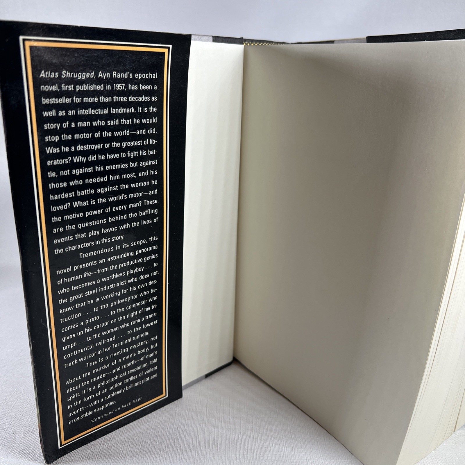 Atlas Shrugged Ayn Rand – 35th Anniversary Ed HB DJ 1st print VG Cond MB
