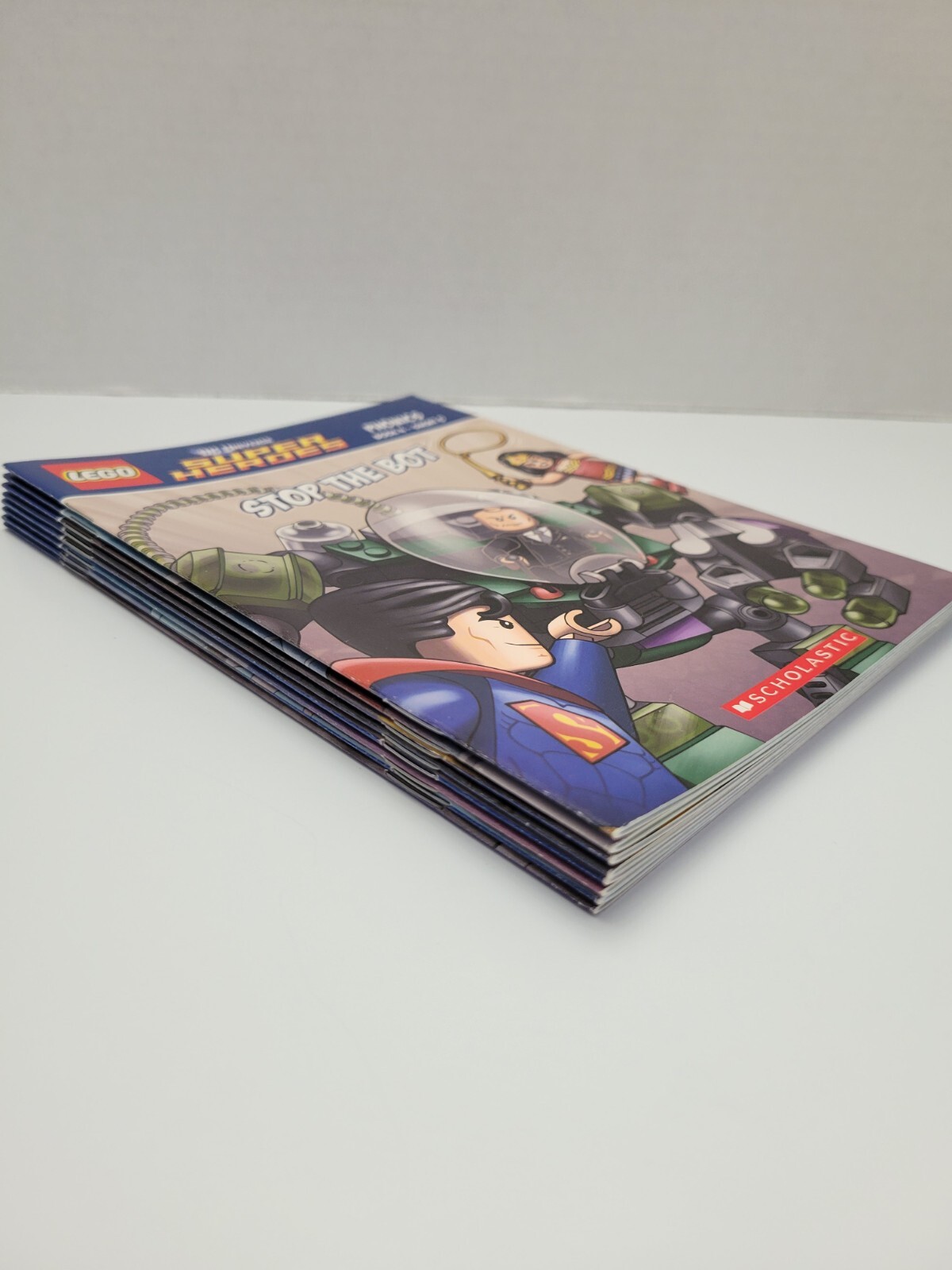 LEGO DC Super Heroes 8 Phonics Softcover Books First Printing