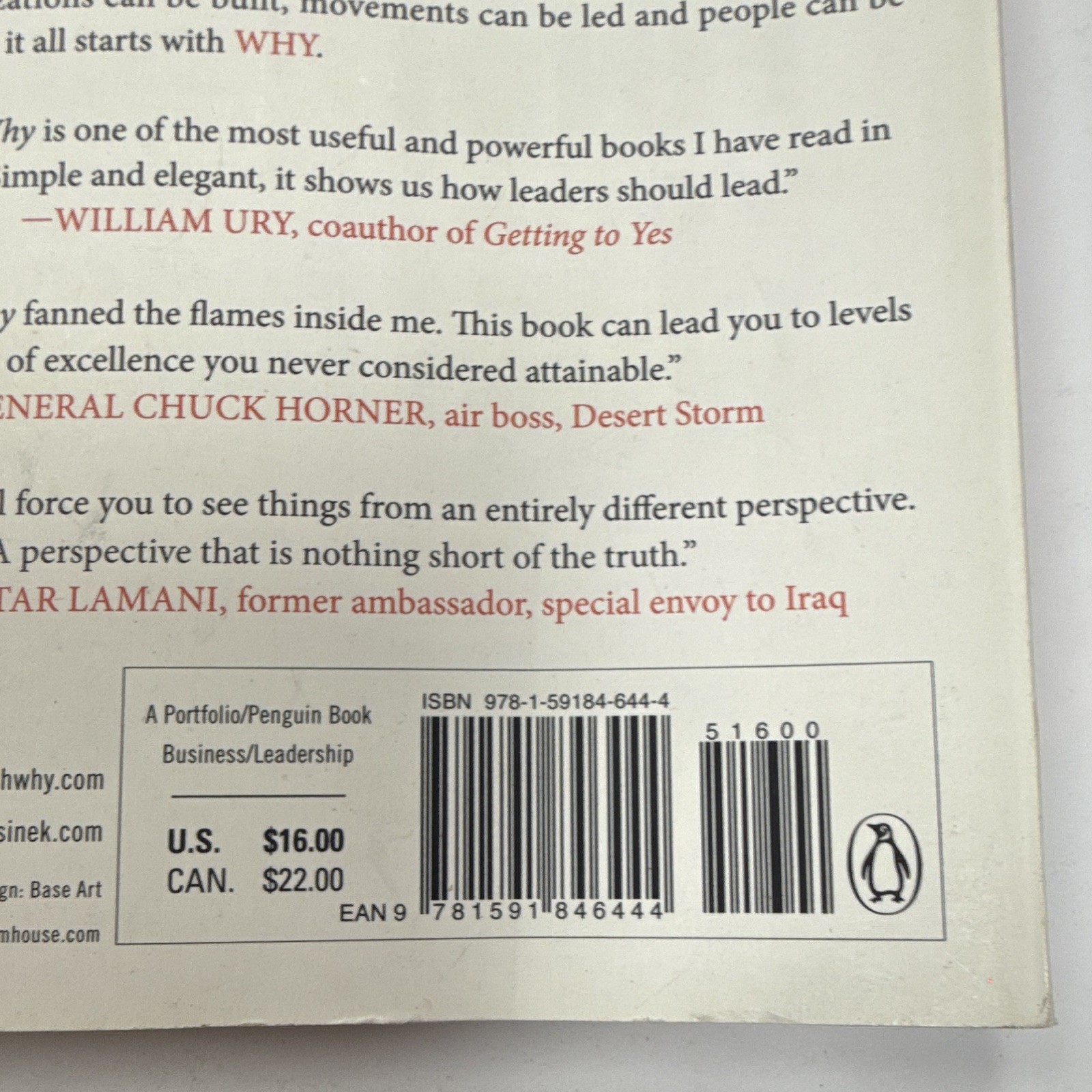 Simon Sinek Start with Why: How Great Leaders Inspire Everyone PB 2011
