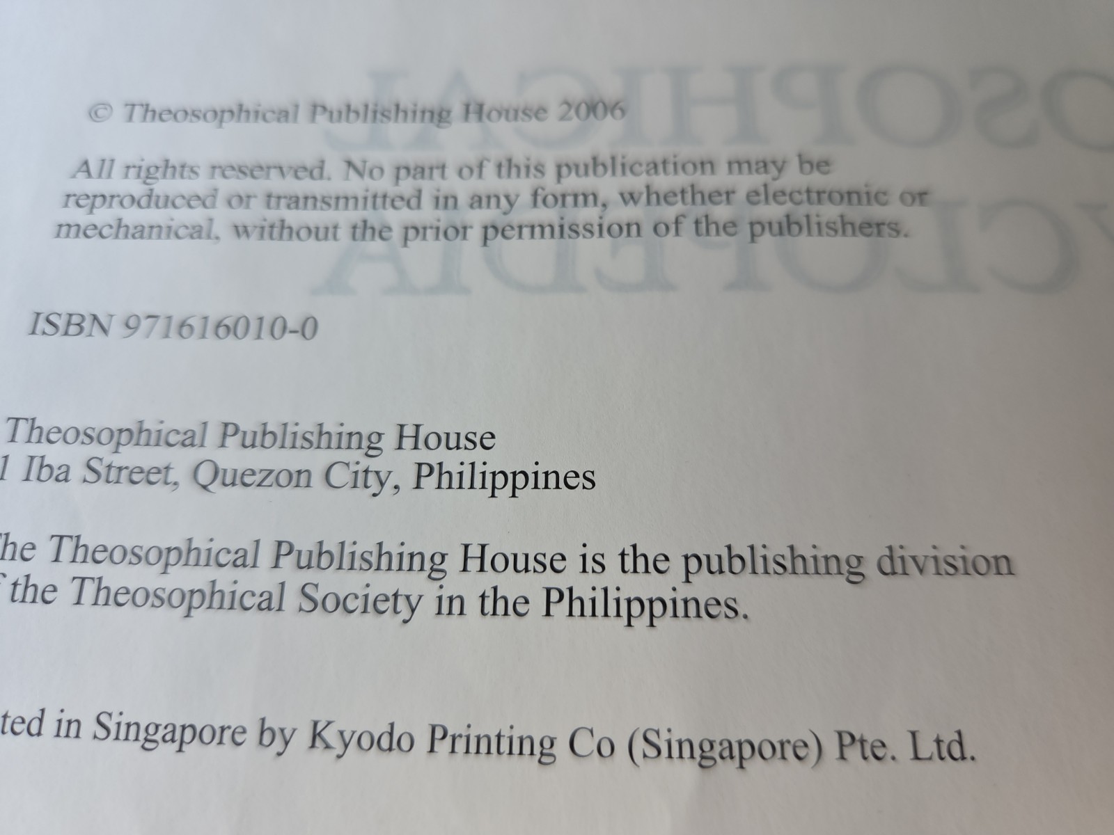 RARE Theosophical Encyclopedia Hardcover Book 2006 Philippines HARD TO FIND