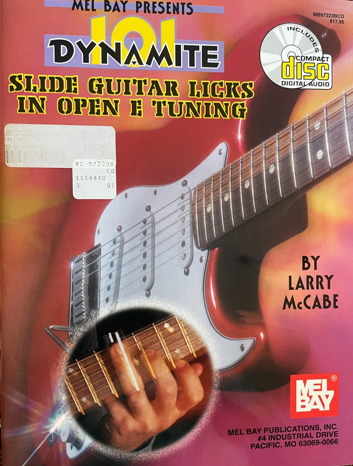 101 DYNAMITE SLIDE GUITAR LICKS IN OPEN E / w CD NEW! by LARRY McCABE