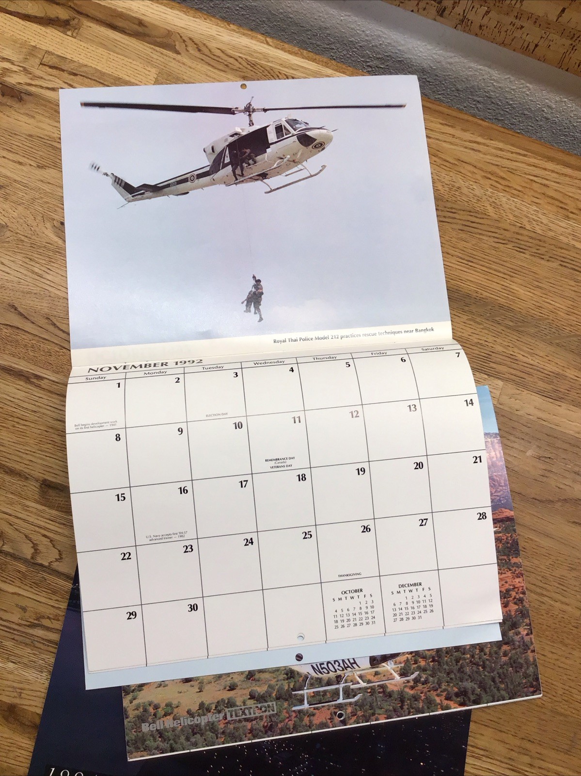 BELL HELICOPTER – Appointment Calendar – 1992 1993 1994 – Lot Of 3 – MM6.113
