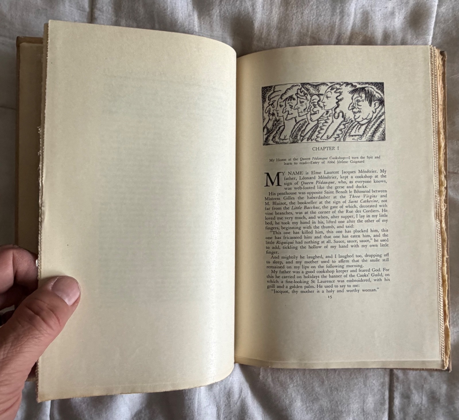 1931 THE ROMANCE OF THE QUEEN PÉDAUQUE Vintage Book