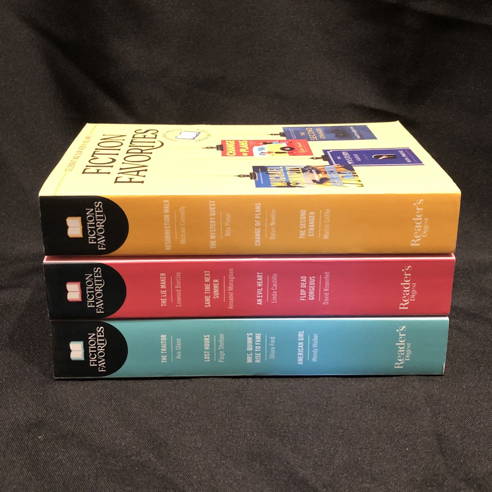 Reader’s Digest Fiction Favorites Lot of 4 Books (16 Novels) volumes 397 400 401