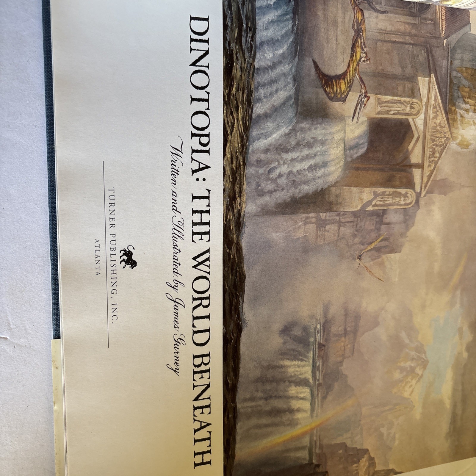 DINOTOPIA by James Gurney The World Beneath 1st Edition/ 1st Printing, HCDJ 1995