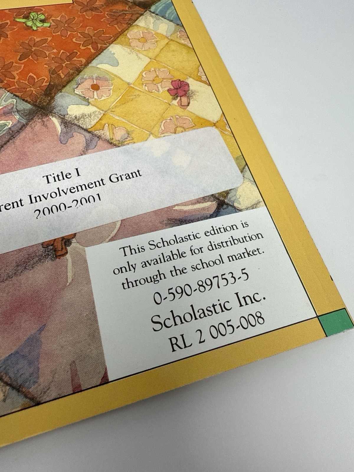 The Patchwork Quilt Book by Valerie Flournoy Scholastic PB Jerry Pinkney