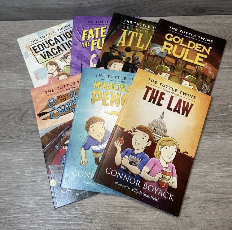The Tuttle Twins Book Series Connor Boyack Lot 7 Books Homeschool 1-2 5-7 9-10