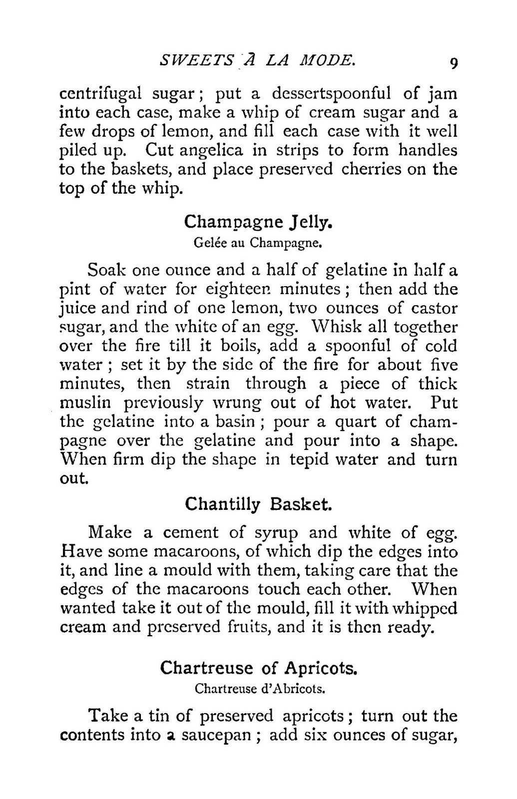 1895 Sweets And Supper Dishes À La Mode Vintage Cook Book 82 Pages