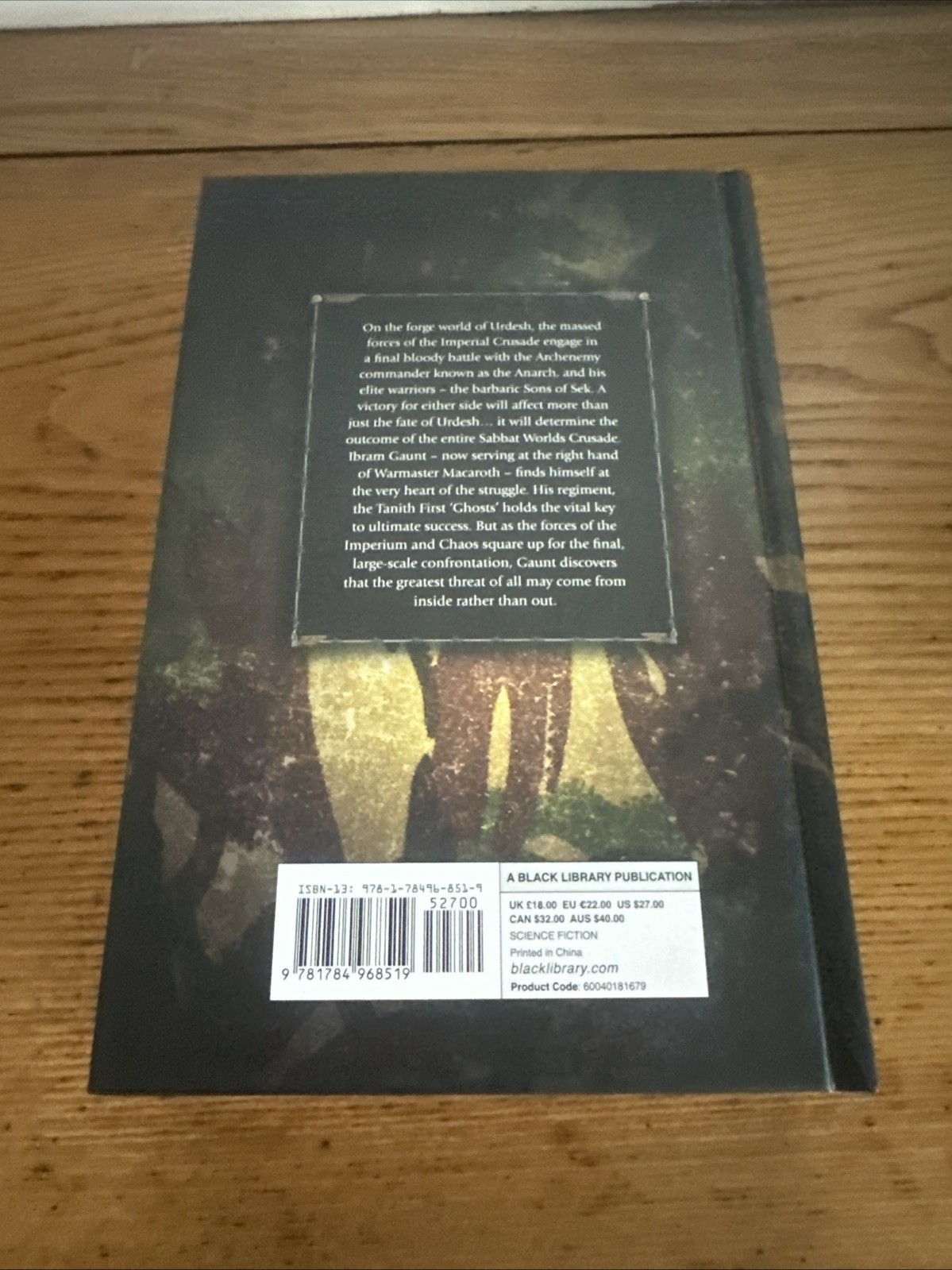 Anarch by Dan Abnett (2019, Hardcover)