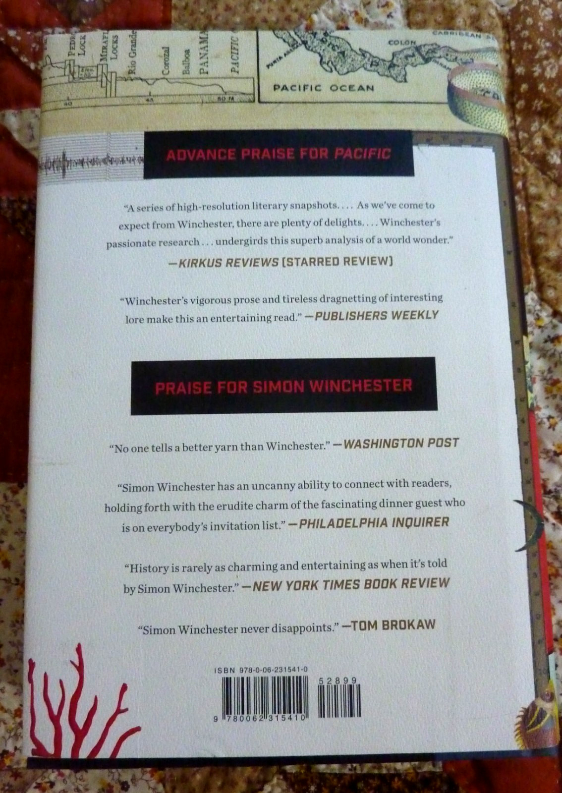 Pacific by Simon Winchester, HarperCollins 2015 1st edition HC Autographed Copy