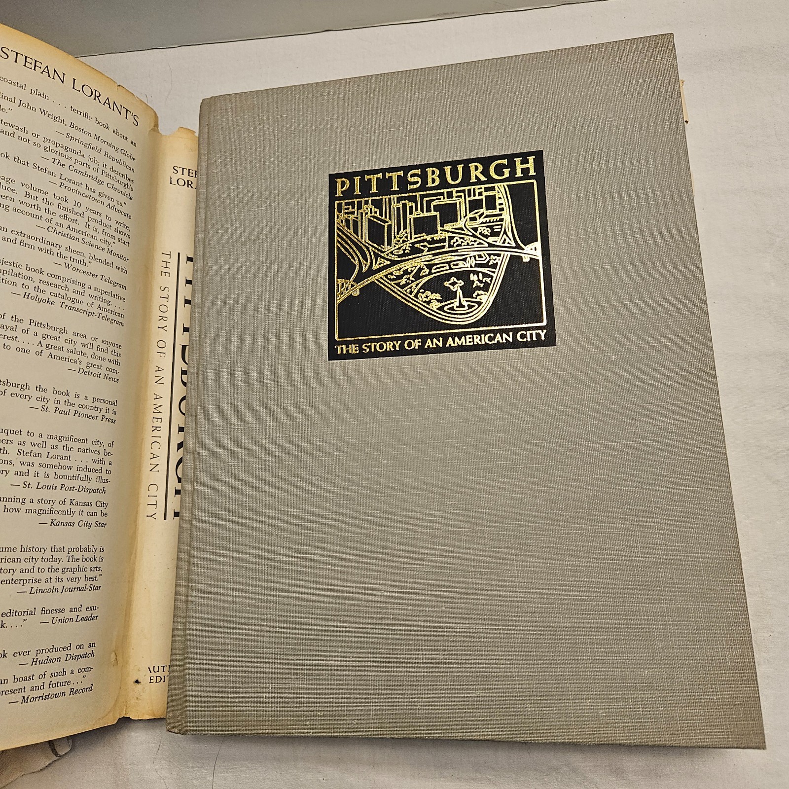 Pittsburgh The Story of an American City Stefan Lorant Coffee Table Book