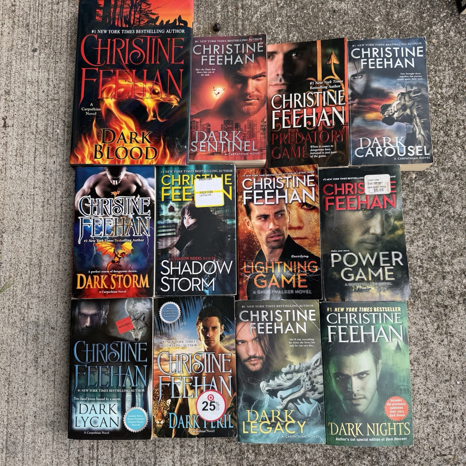 Lot of 12 Christine Feehan Paranormal Romance Fantasy Novels Paperback Books