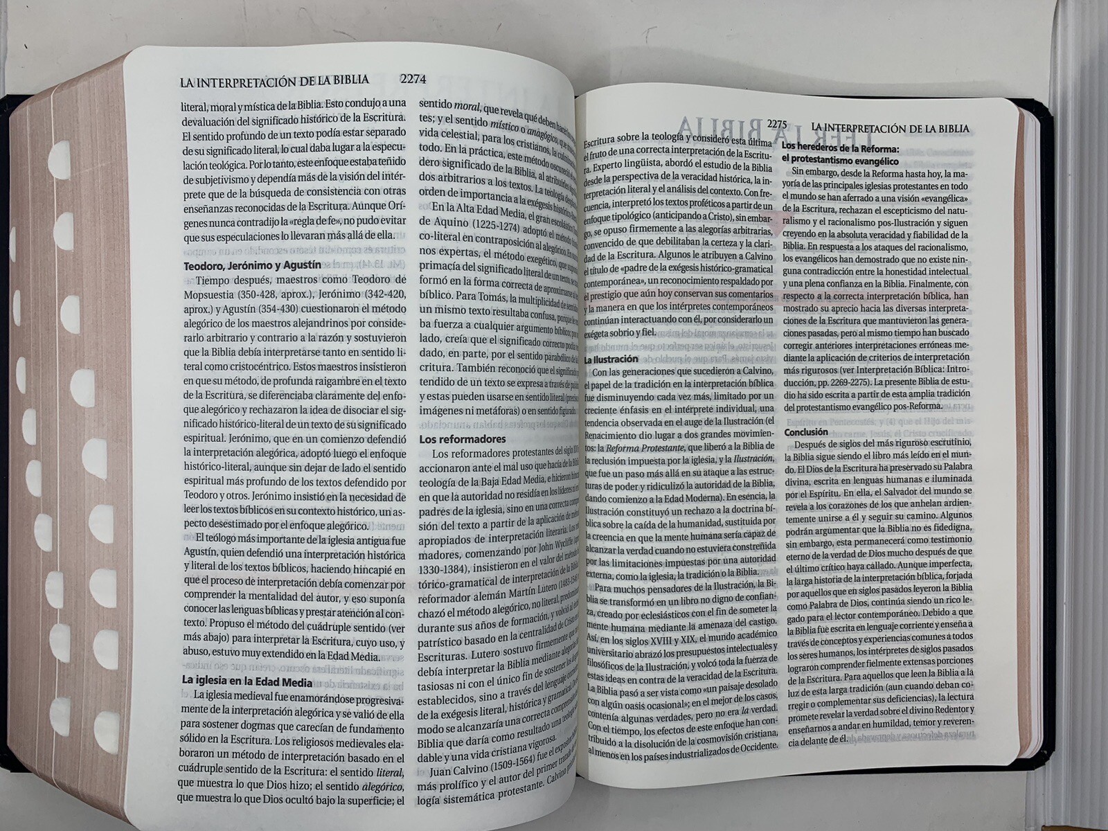 BIBLIA DE ESTUDIO TEOLOGICO TAPA DURA CON INDEX REINA VALERA 1960