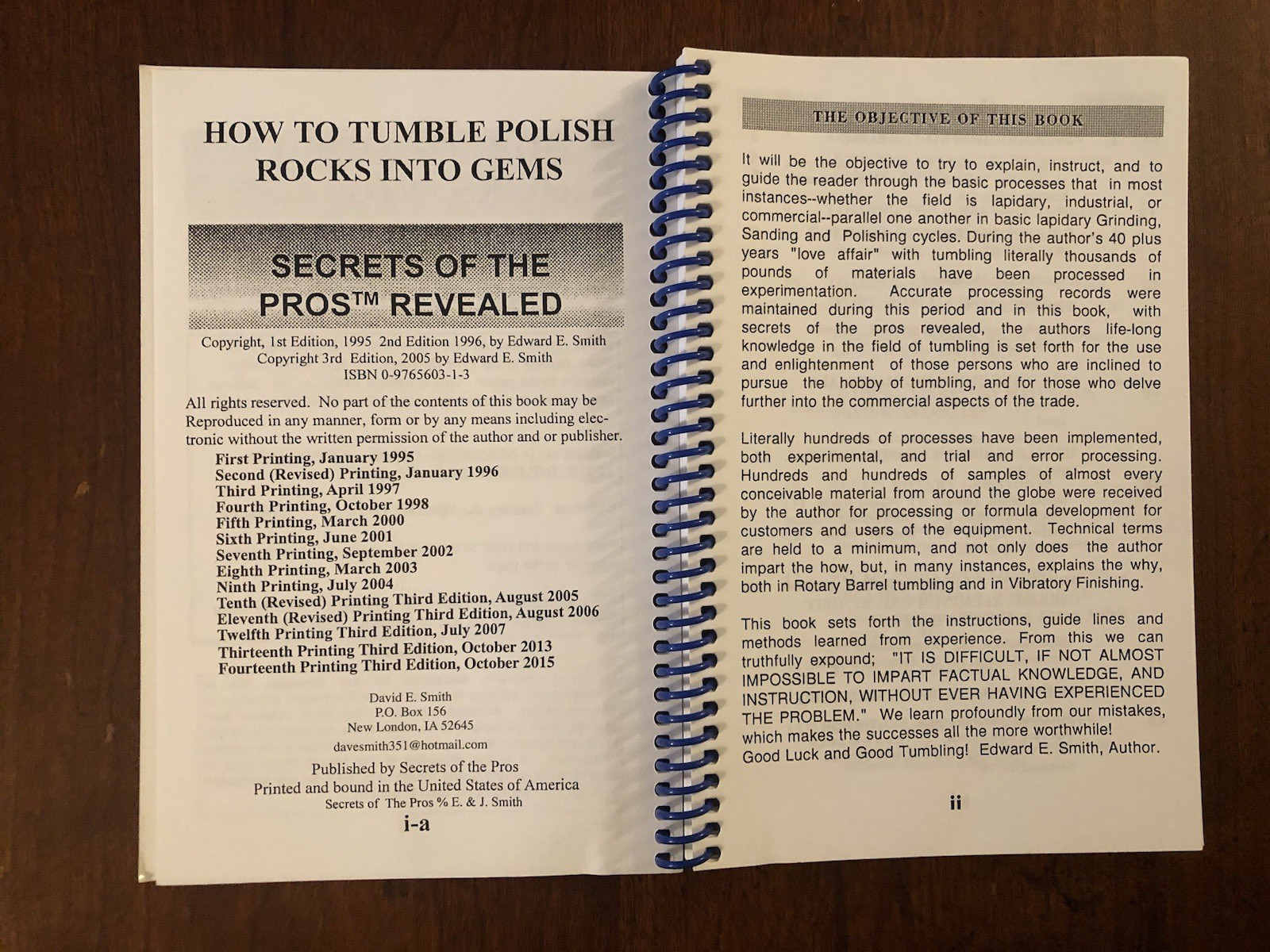 HOW TO TUMBLE POLISH ROCKS INTO GEMS By Edward E. Smith *LIKE NEW-see photos*