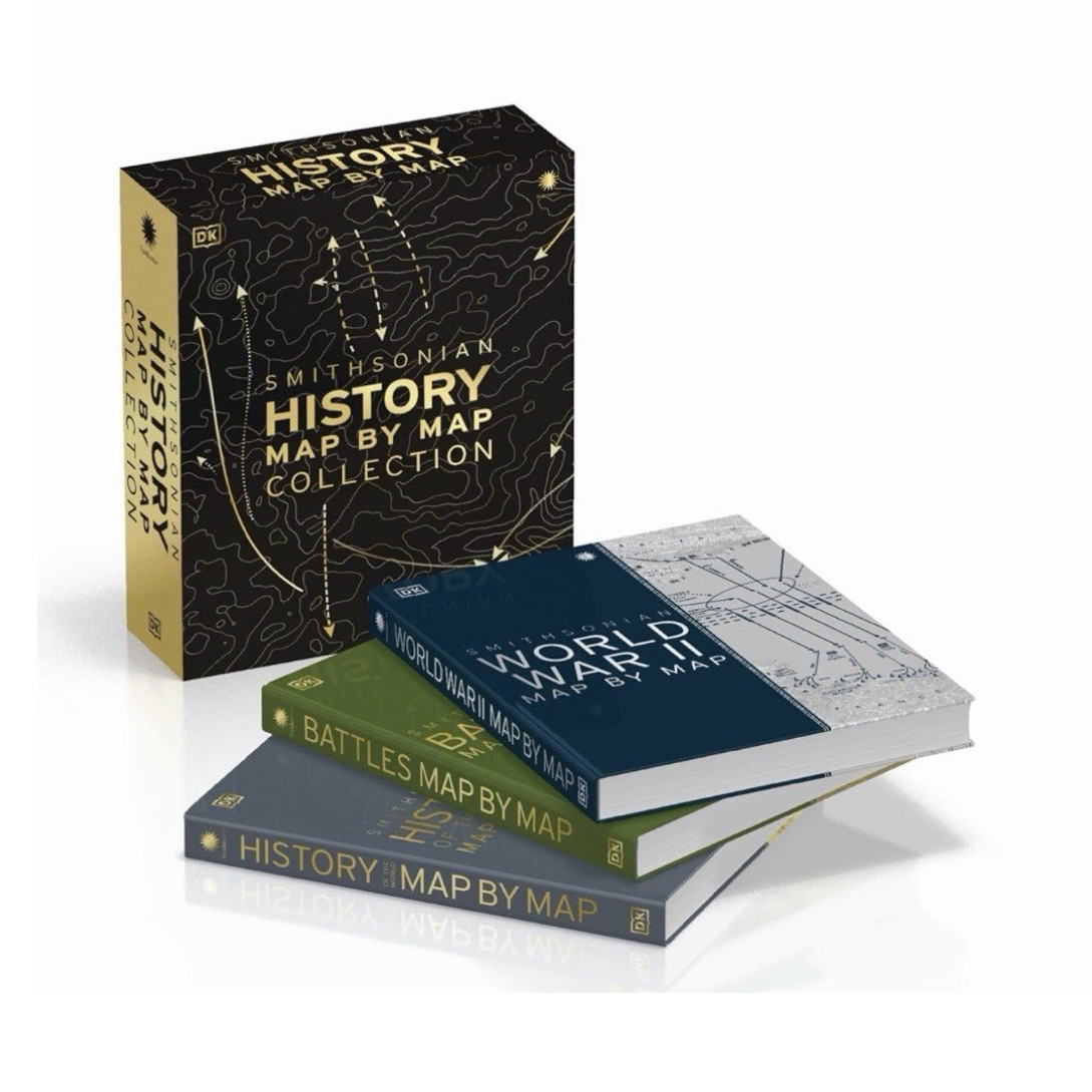 Smithsonian History Map by Map Collection 3-Book Box Set WWII Battles