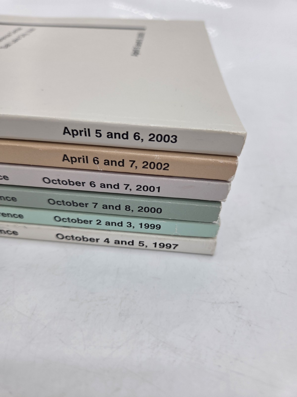 LDS Lot 6 Mormon Semi Annual General Conference Reports 1990’s 2000’s