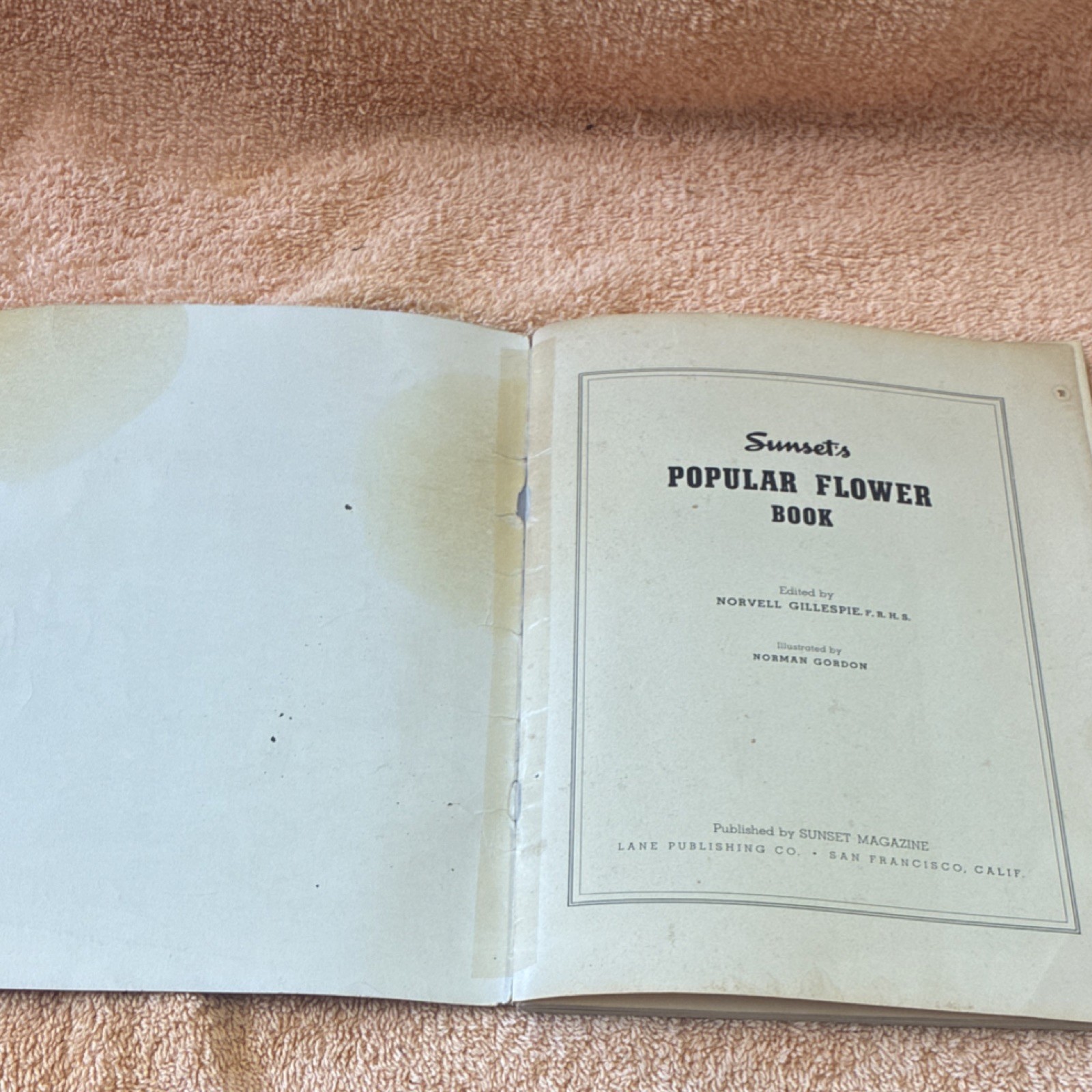 Vintage 1940 Sunset’s Popular Flower Book + 1947 Portland Oregon Garden Ephemera