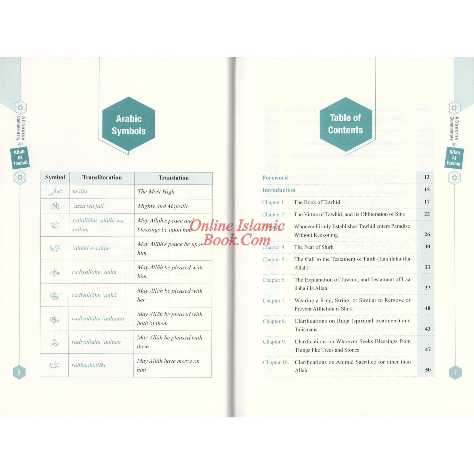 A Concise Commentary on the Book of Tawhid