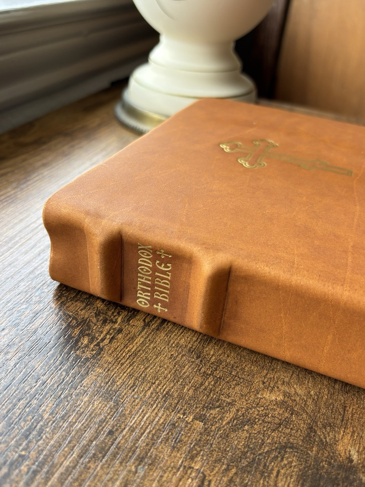Orthodox Study Bible Genuine Leather Bound Custom Edition Ribbon Markers
