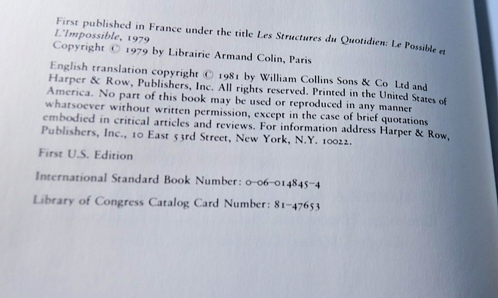 FERNAND BRAUDEL Civilization & Capitalism 15th-18th Century 2-Volumes First Edit