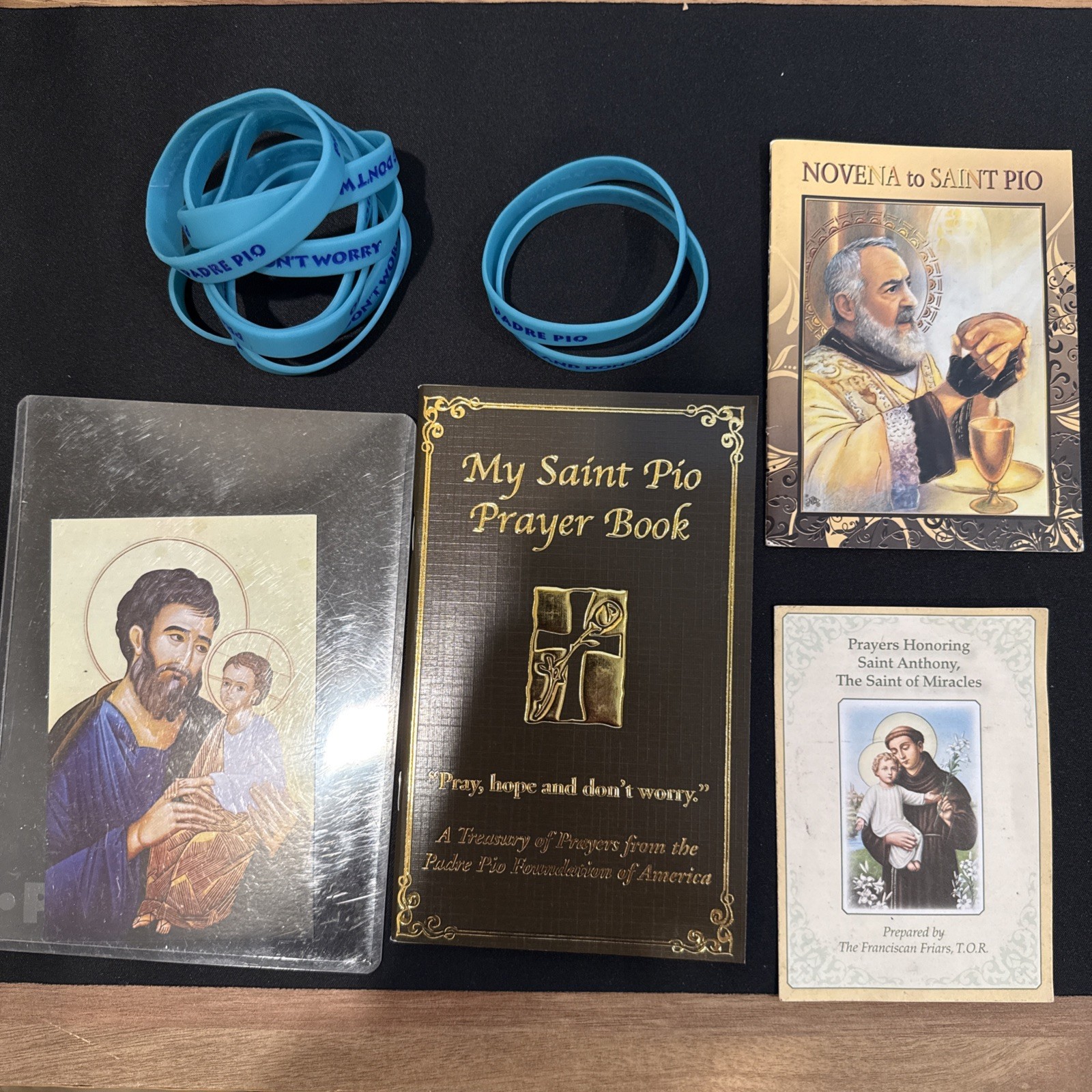 My Saint Pio Prayer Book Padre Pio PB Prayer Cards Bracelets USA Catholic Prayer