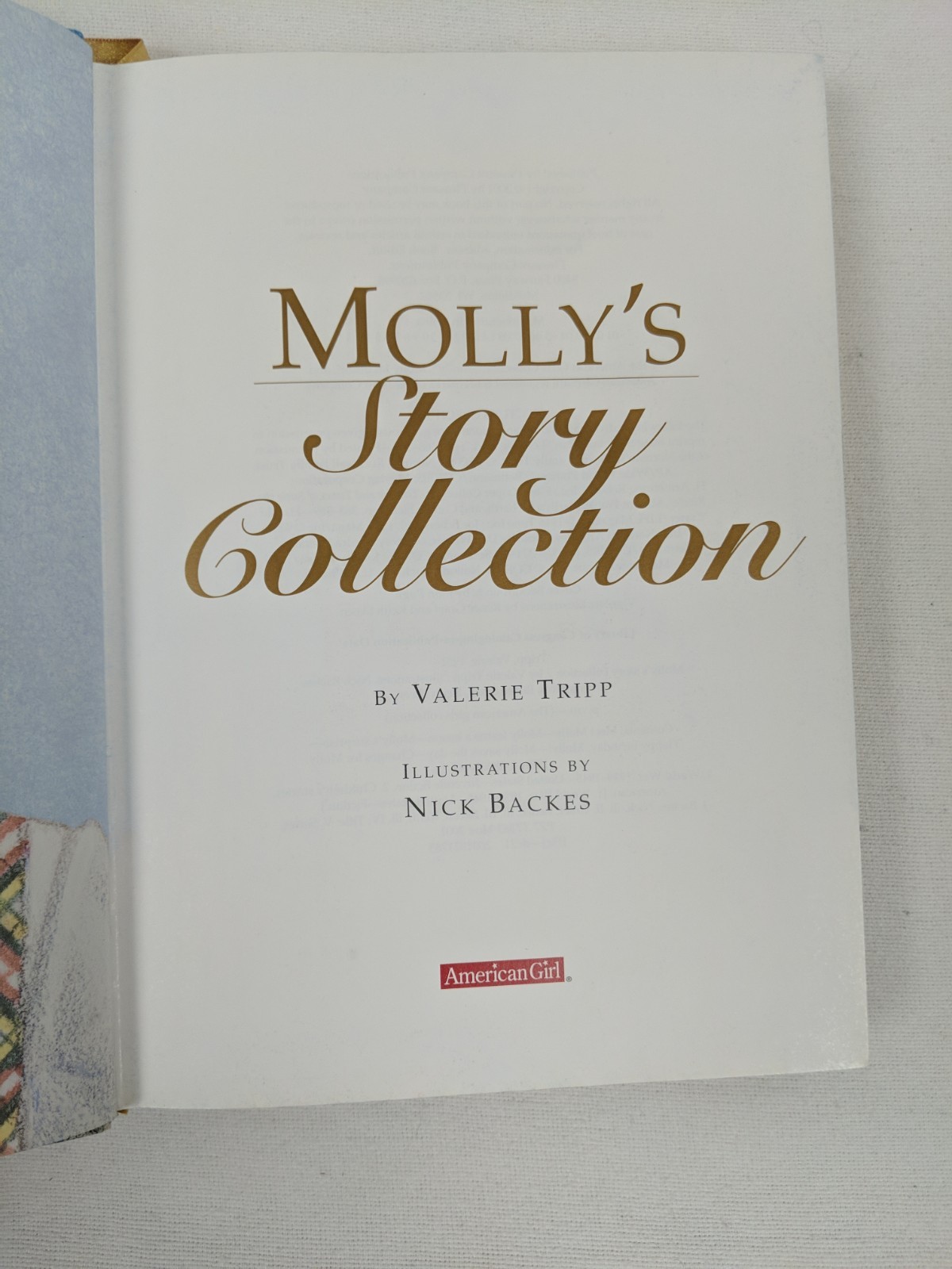 American Girls Collection Molly’s Story Collection (2004) HB DJ Valerie Tripp