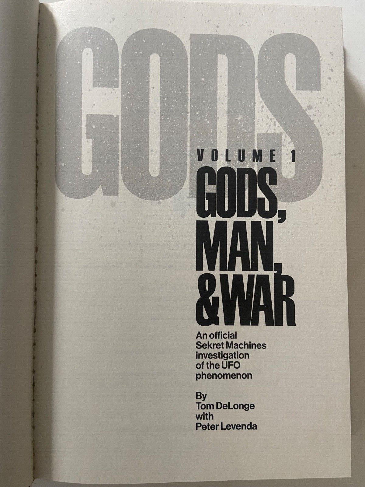 Sekret Machines: GODS Volume 1 of Gods Man & War ~ HCDJ ~ UFO phenomenon