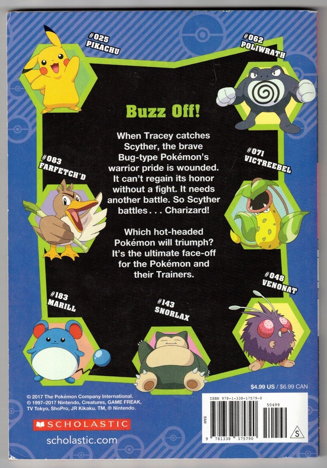 13 used Pokemon books (Scholastic, Vizkids) Psyduck, Scyther, Charizard, Fearow