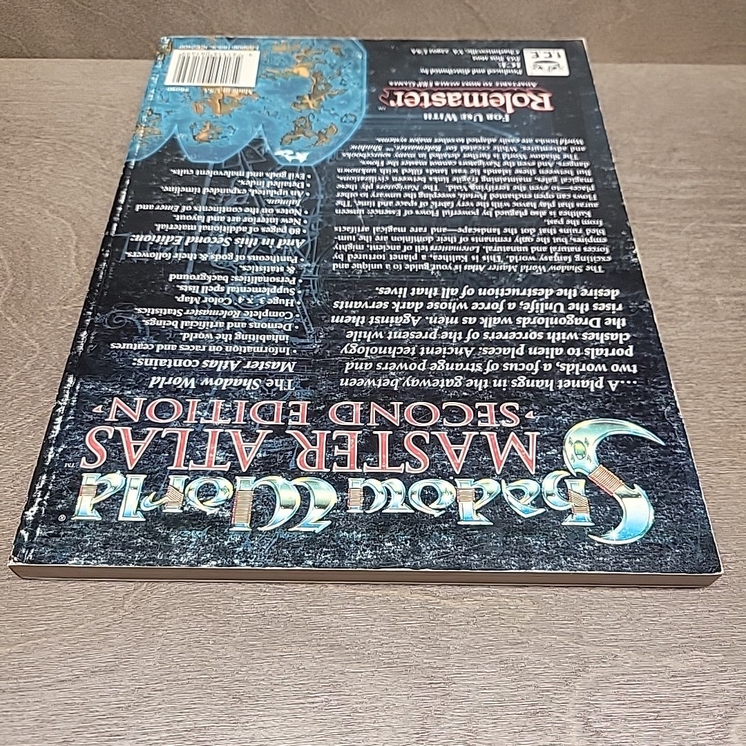Shadow World Master Atlas Second Edition RPG Gaming Book For Use With Rolemaster