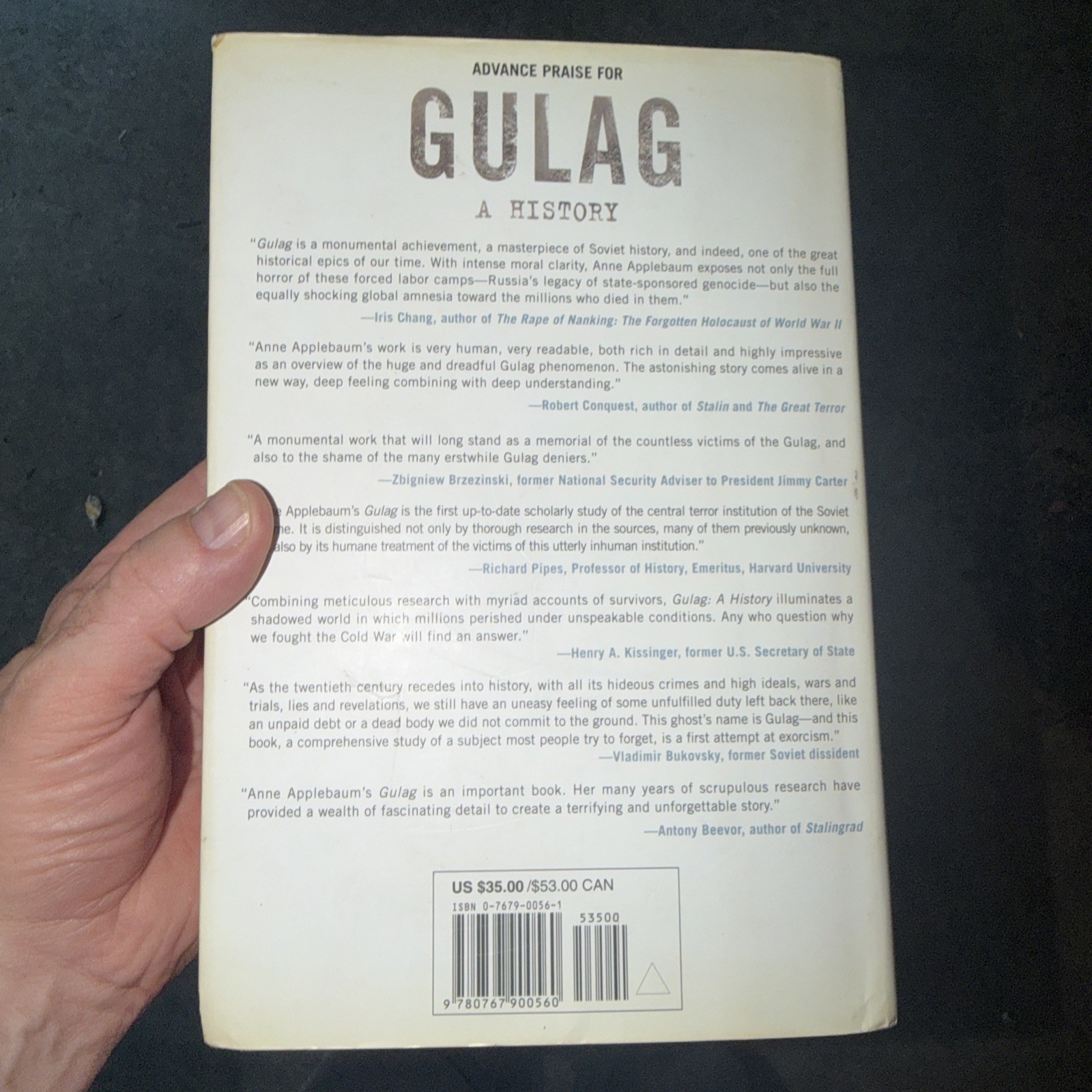 Gulag : A History by Anne Applebaum (2003, Hardcover)