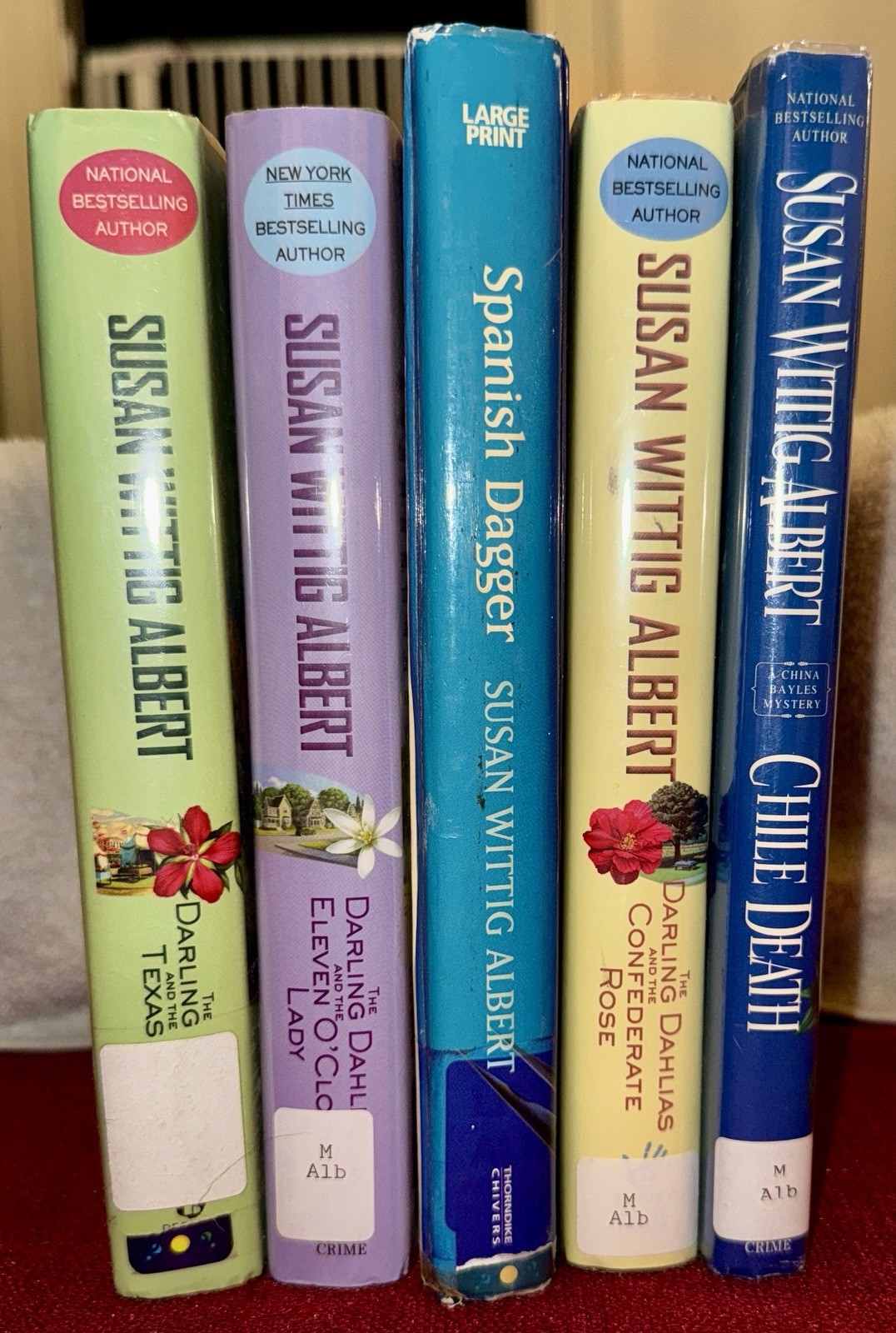 Lot of 5 Hardcover Books by Susan Wittig Albert ~